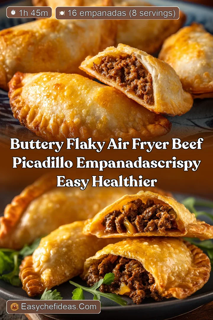 Buttery Flaky Air Fryer Beef Picadillo EmpanadasCrispy Easy Healthier
