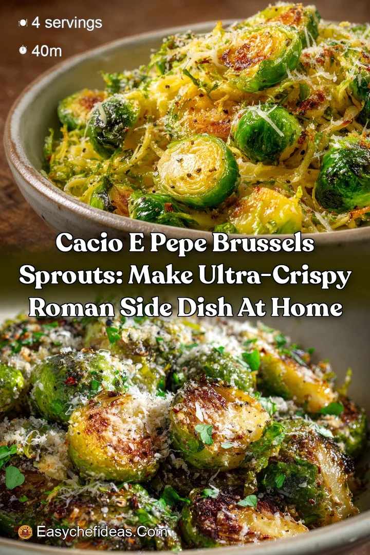 Cacio e Pepe Brussels Sprouts: Make Ultra-Crispy Roman Side Dish at Home