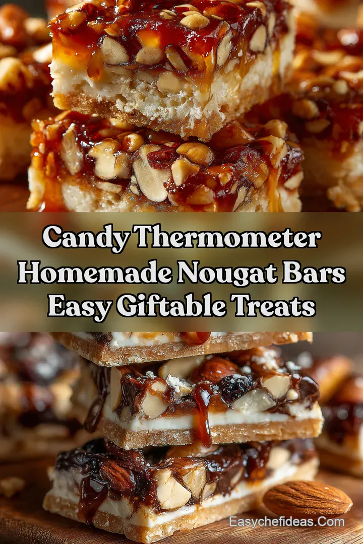 Candy Thermometer Homemade Nougat Bars Easy Giftable Treats