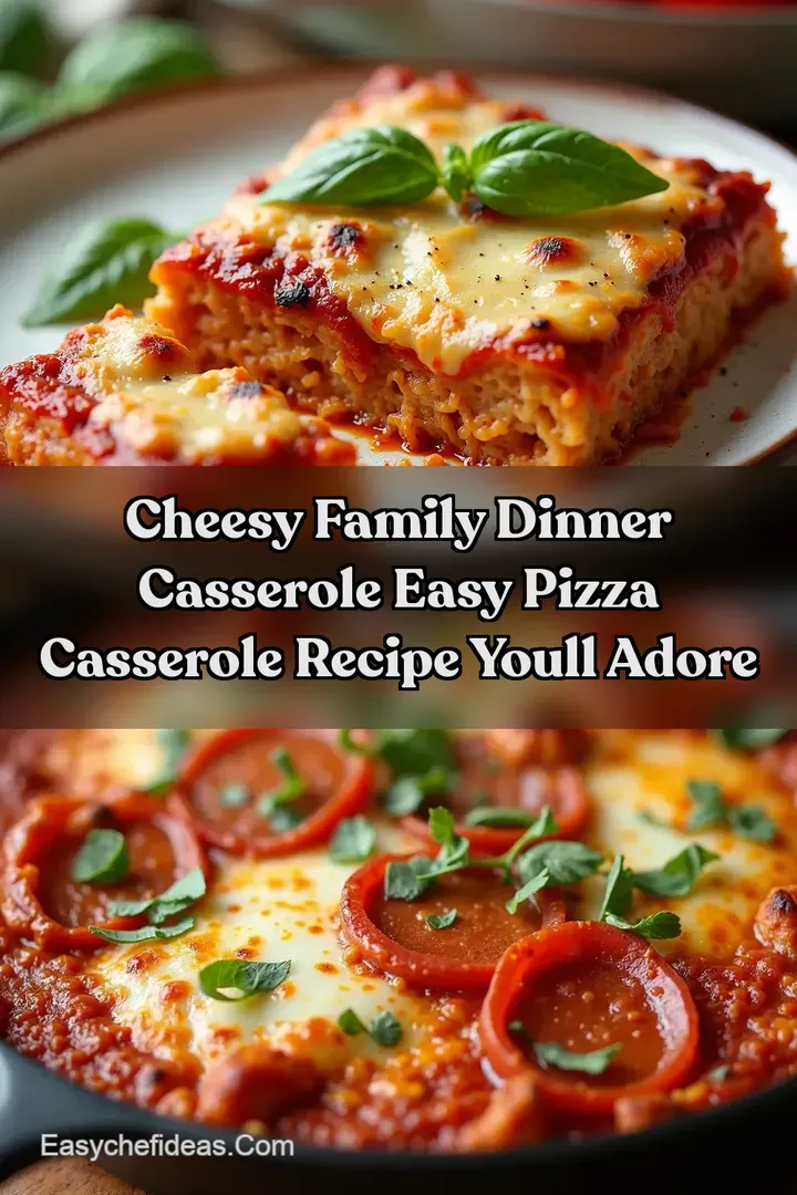 Cheesy Family Dinner Casserole Easy Pizza Casserole Recipe Youll Adore