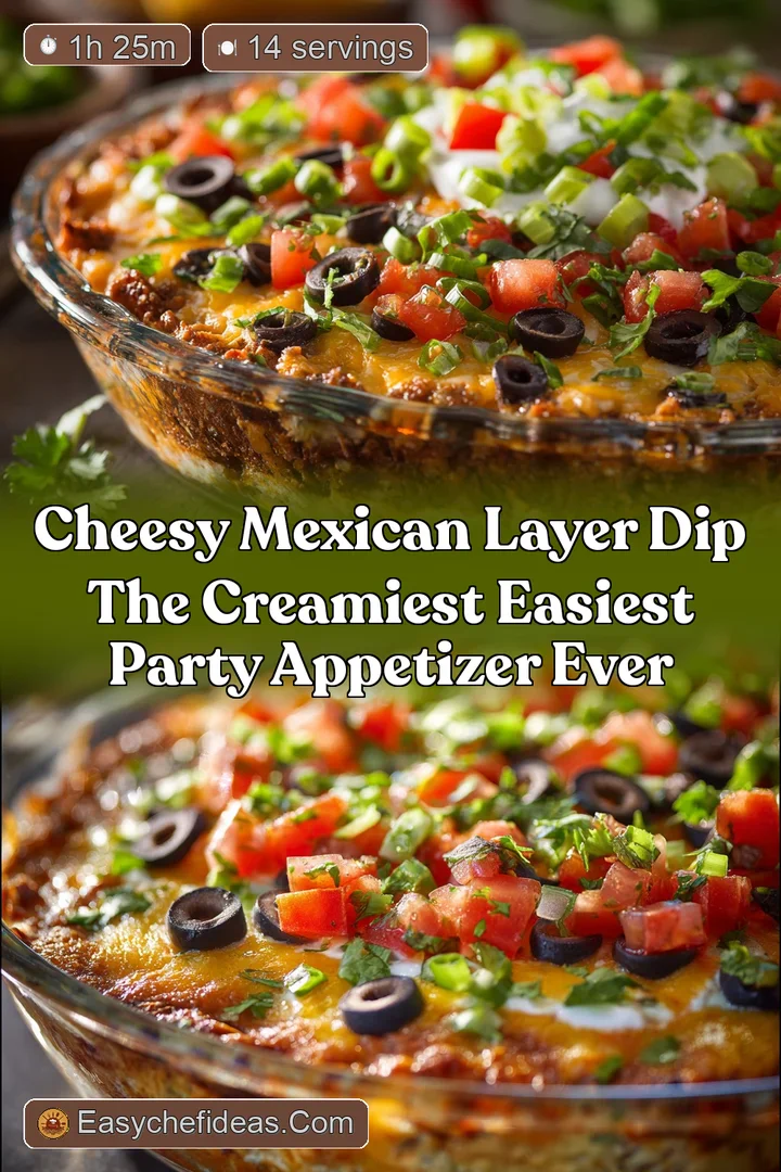 Cheesy Mexican Layer Dip The Creamiest Easiest Party Appetizer Ever