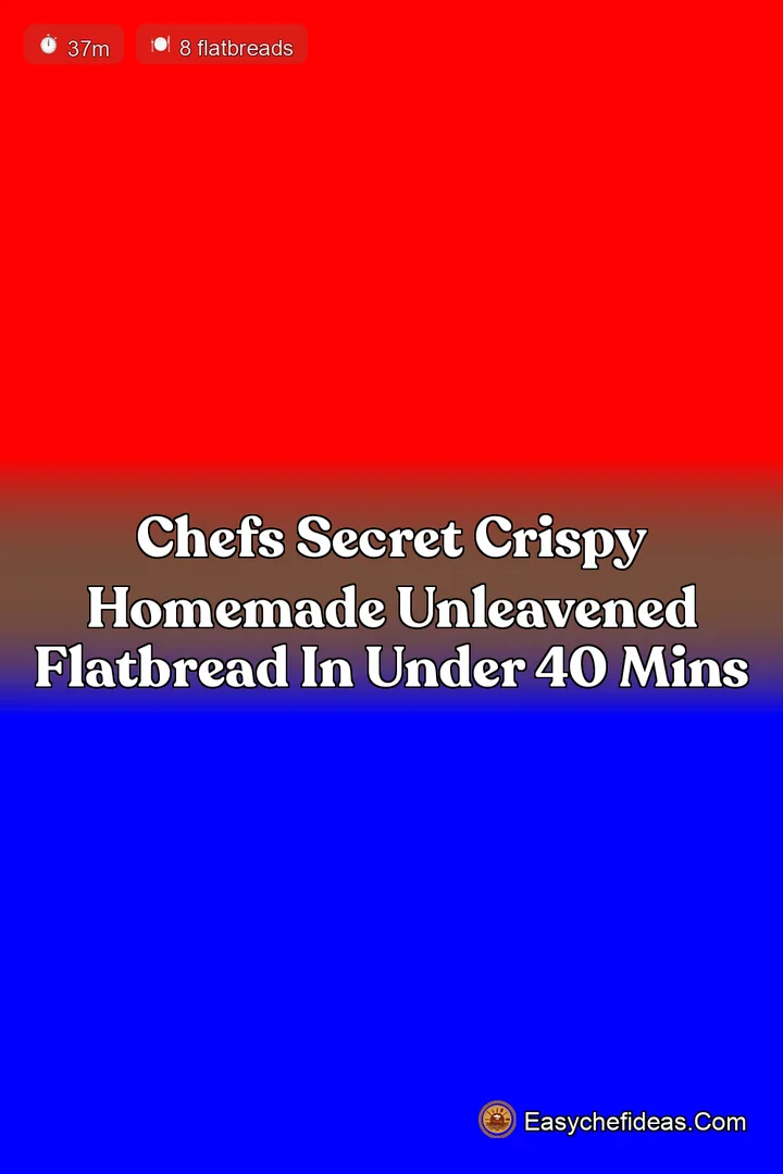 Chefs Secret Crispy Homemade Unleavened Flatbread in Under 40 Mins