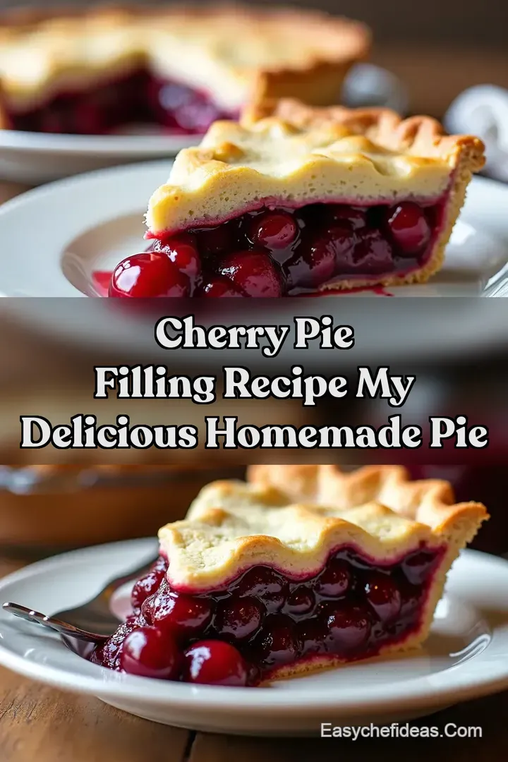 Cherry Pie Filling Recipe My Delicious Homemade Pie