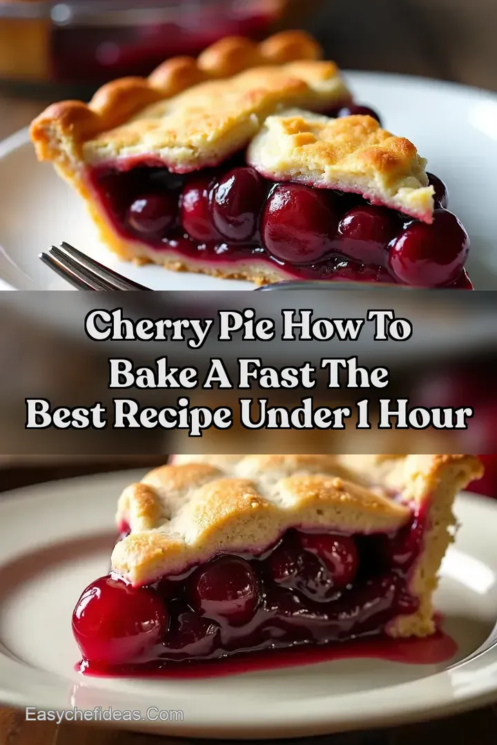 Cherry Pie How to Bake a Fast The BEST Recipe Under 1 Hour