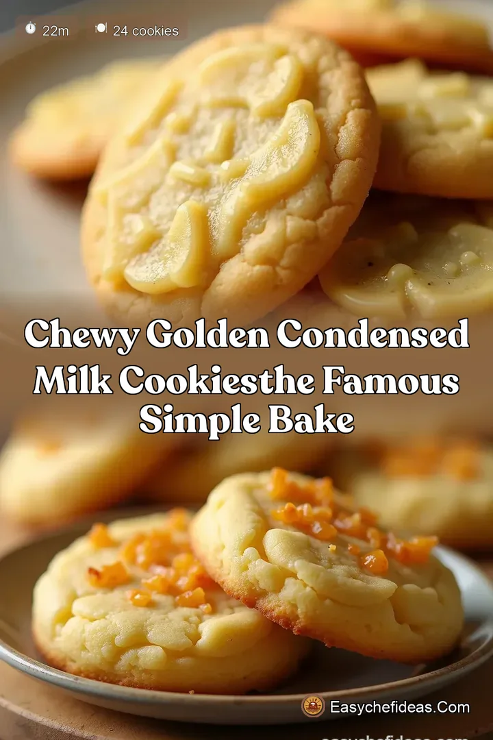 Chewy Golden Condensed Milk CookiesThe Famous Simple Bake