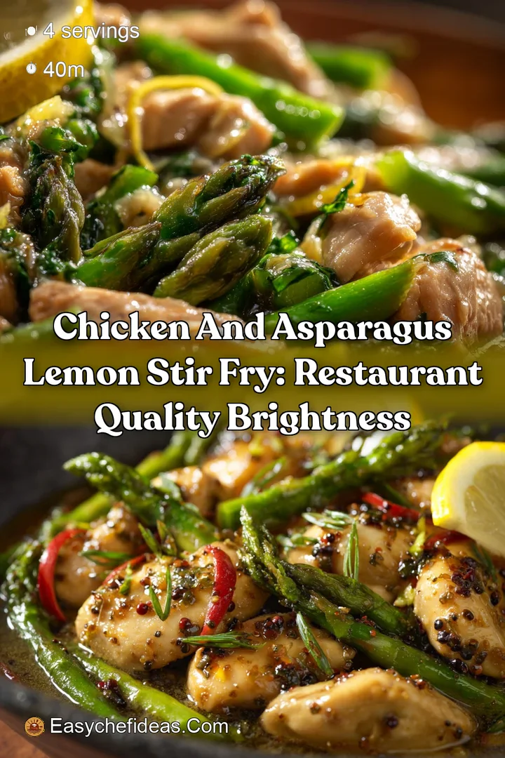 Chicken and Asparagus Lemon Stir Fry: Restaurant Quality Brightness