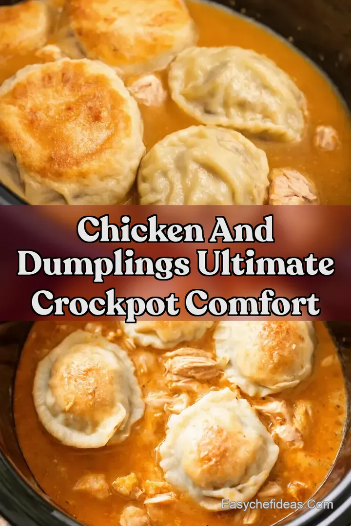 Chicken and Dumplings Ultimate Crockpot Comfort