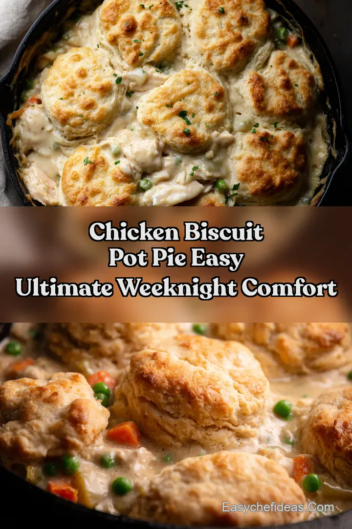 Chicken Biscuit Pot Pie Easy Ultimate Weeknight Comfort