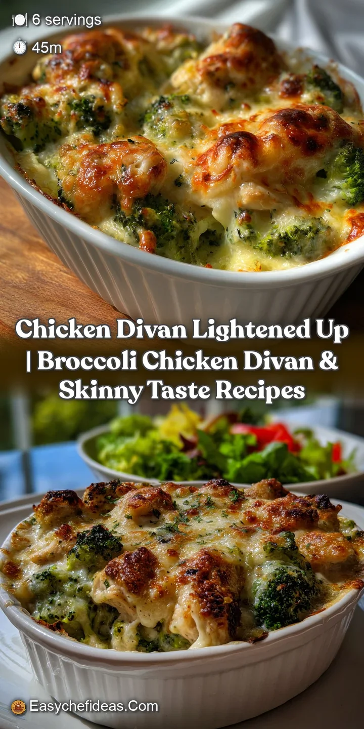 Chicken Divan Lightened Up | Broccoli Chicken Divan & Skinny Taste Recipes