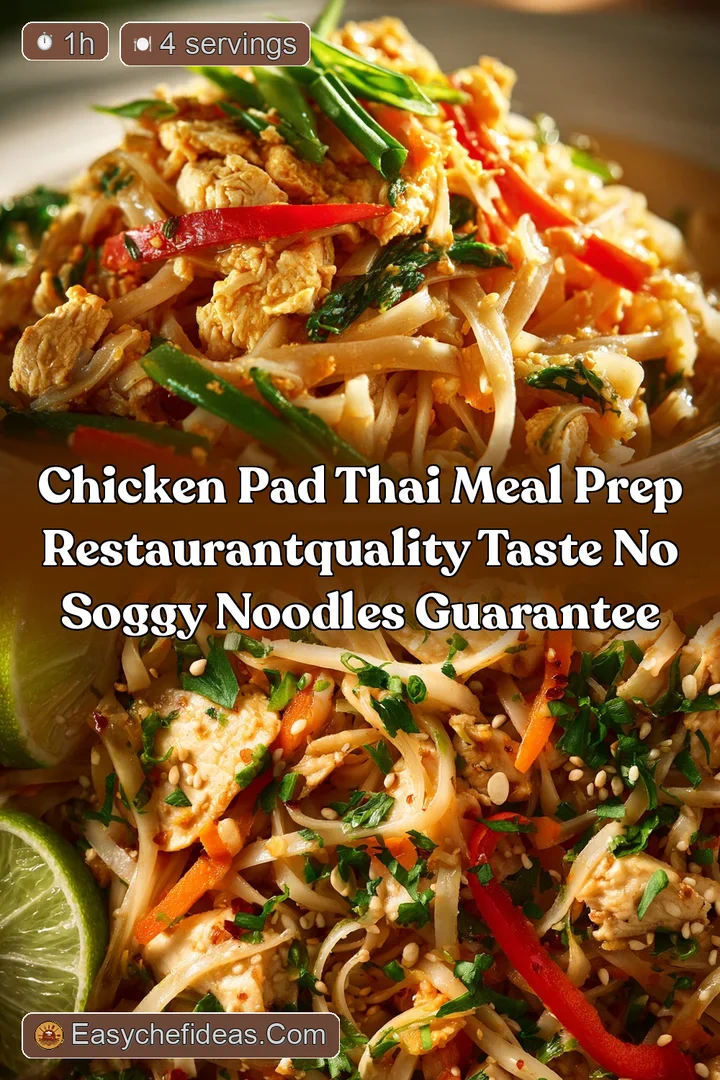 Chicken Pad Thai Meal Prep RestaurantQuality Taste No Soggy Noodles Guarantee