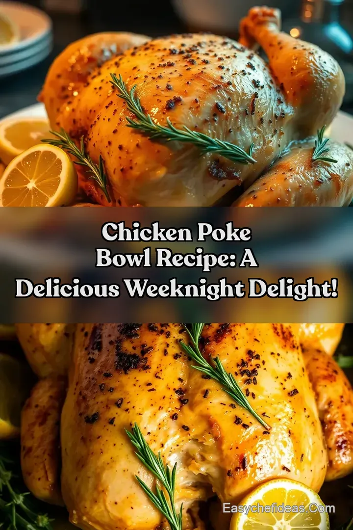 Chicken Poke Bowl Recipe: A Delicious Weeknight Delight!