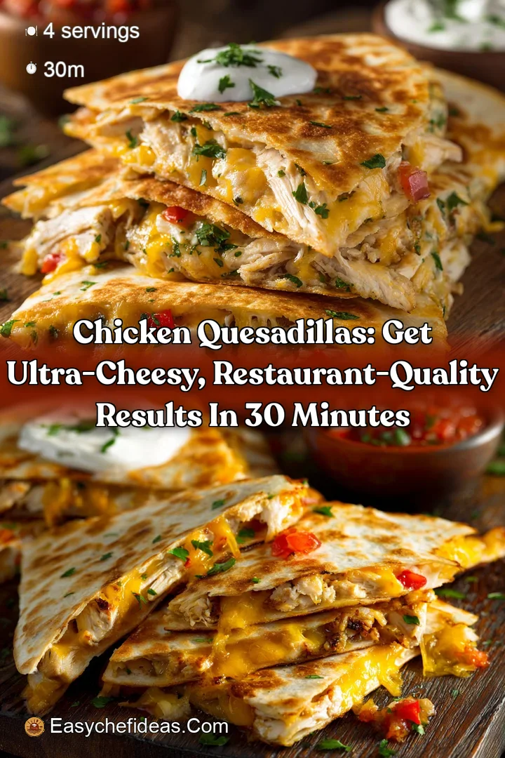 Chicken Quesadillas: Get Ultra-Cheesy Restaurant-Quality Results in 30 Minutes