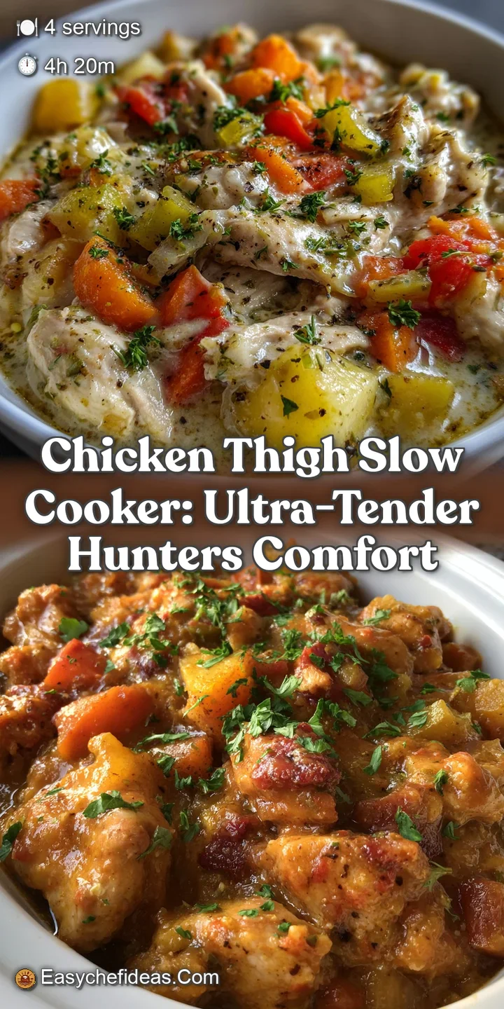 Chicken Thigh Slow Cooker: Ultra-Tender Hunters Comfort
