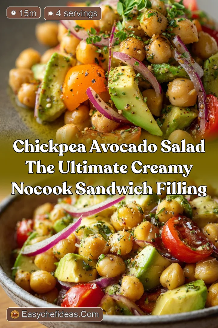 Chickpea Avocado Salad The Ultimate Creamy NoCook Sandwich Filling