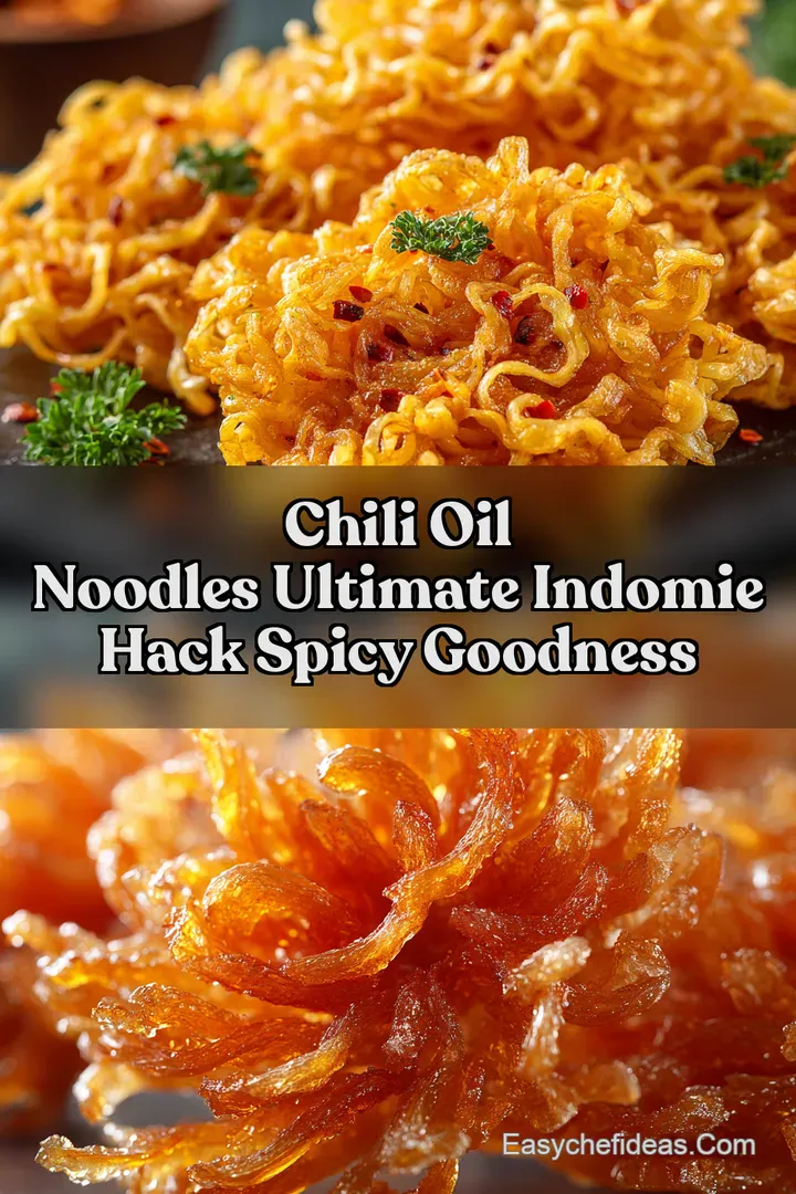 Chili Oil Noodles Ultimate INDOMIE HACK Spicy Goodness
