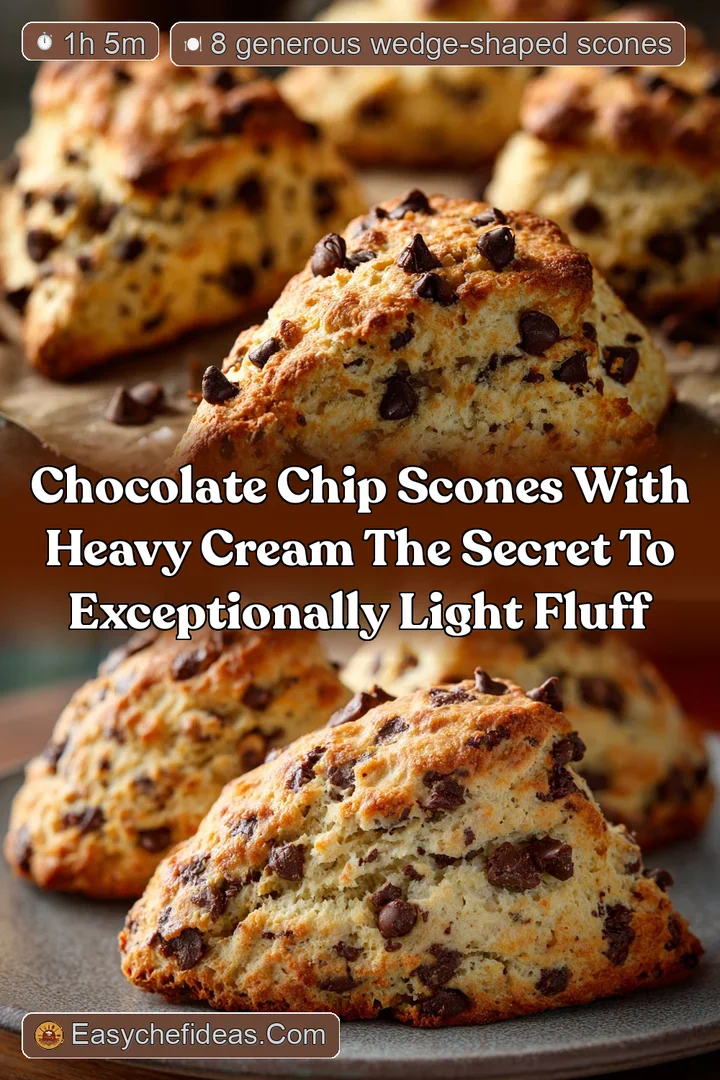 Chocolate Chip Scones with Heavy Cream The Secret to Exceptionally Light Fluff