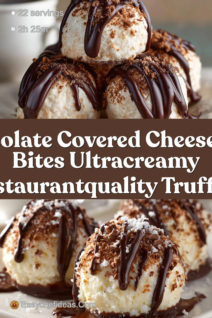 Chocolate Covered Cheesecake Bites UltraCreamy RestaurantQuality Truffles