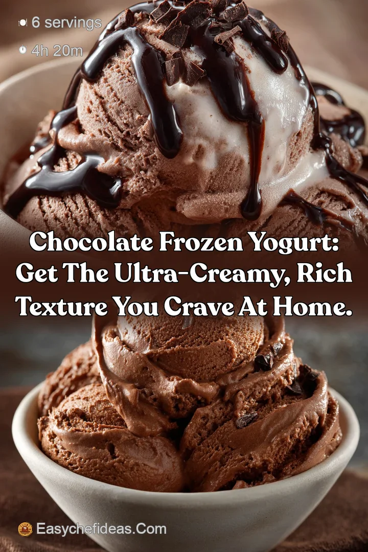 Chocolate frozen yogurt: Get the ultra-creamy rich texture you crave at home.