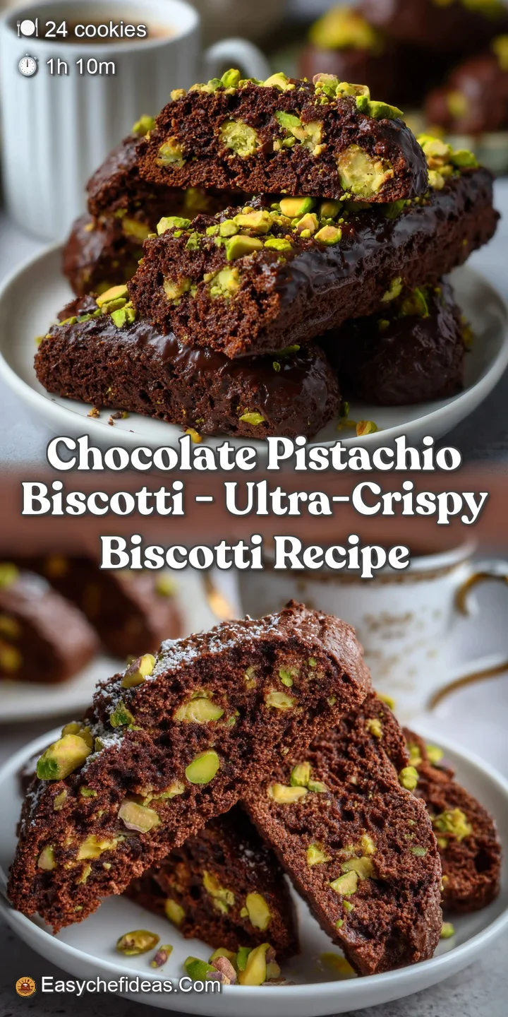 Chocolate Pistachio Biscotti - Ultra-Crispy Biscotti Recipe