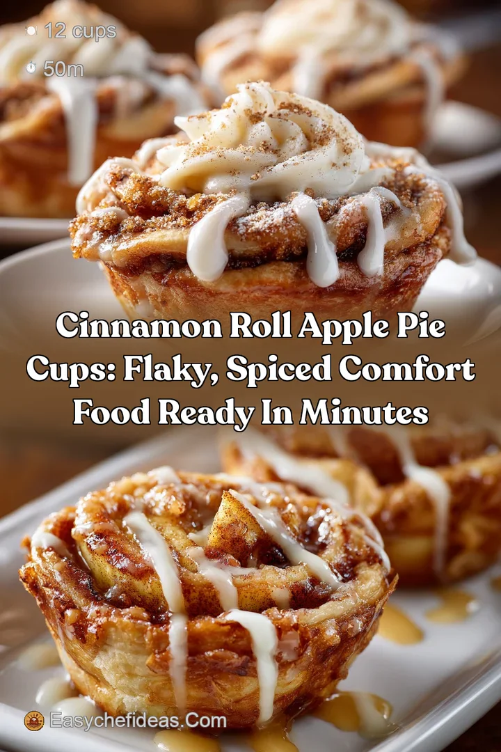 Cinnamon Roll Apple Pie Cups: Flaky Spiced Comfort Food Ready in Minutes