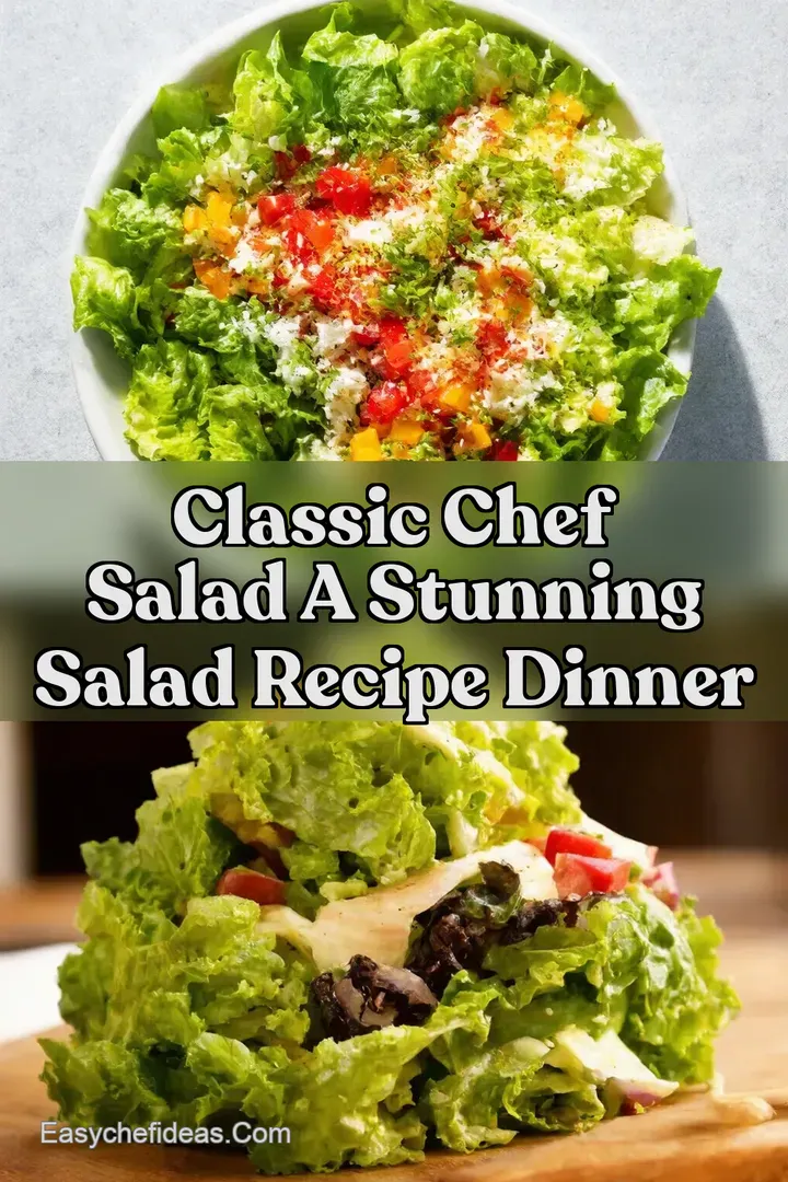 Classic Chef Salad A Stunning Salad Recipe Dinner