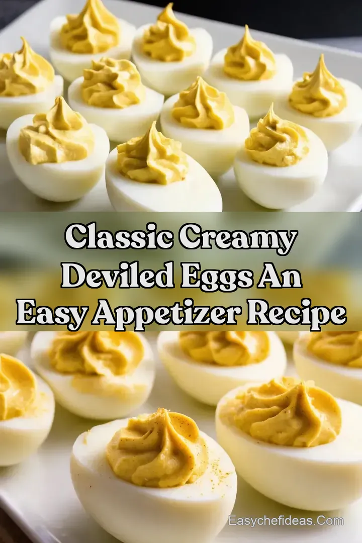 Classic Creamy Deviled Eggs An Easy Appetizer Recipe