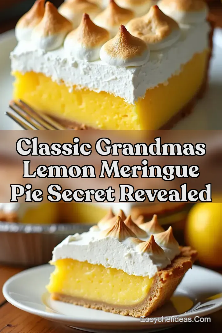 Classic Grandmas Lemon Meringue Pie Secret Revealed