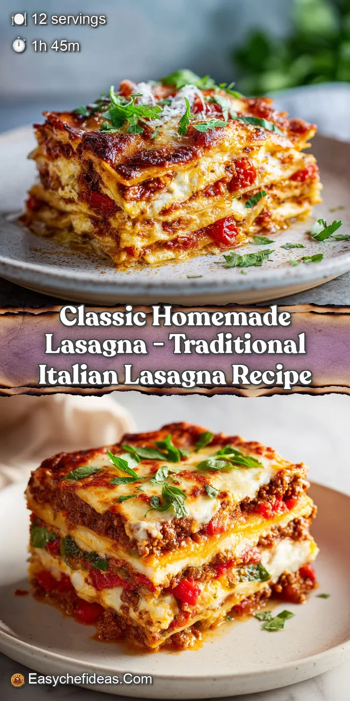 Close-up of bubbly, golden-brown lasagna with melted mozzarella strings and savory meat sauce textures.