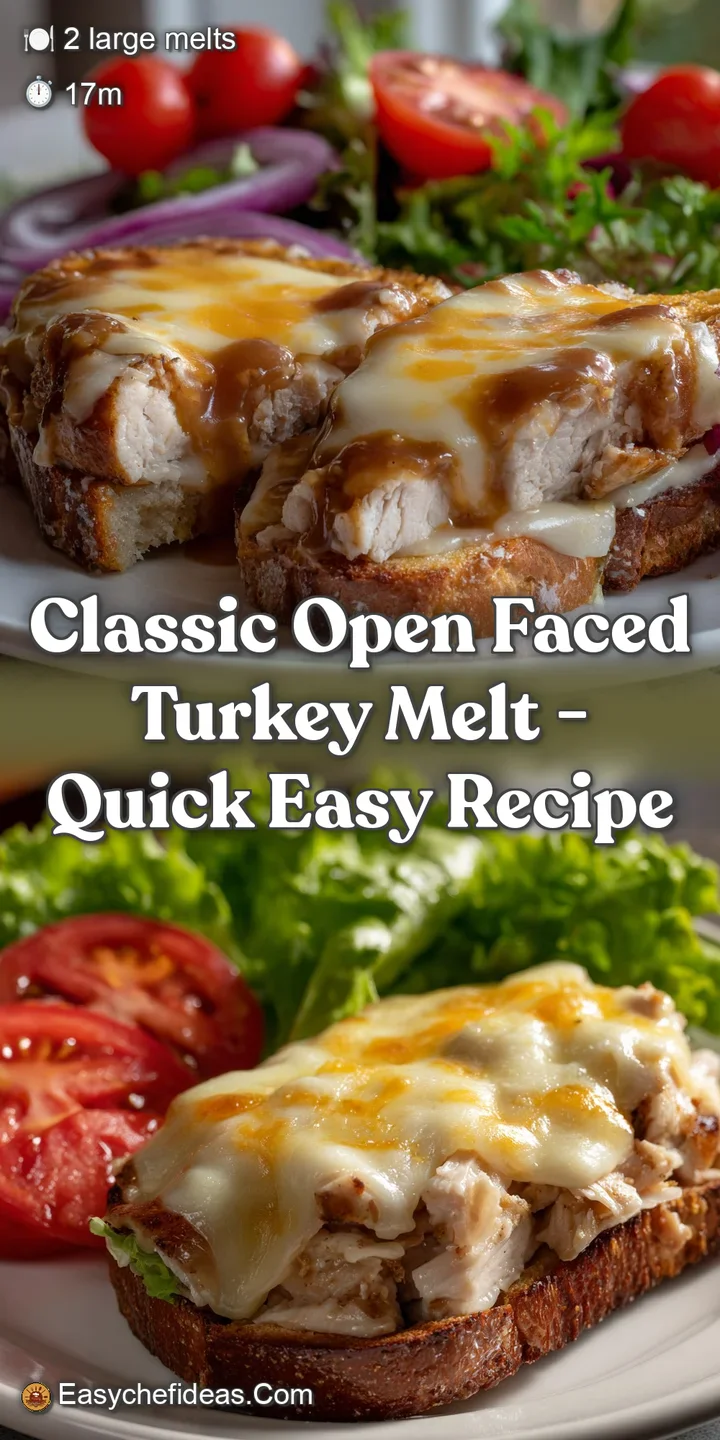 Classic Open Faced Turkey Melt - Quick Easy Recipe