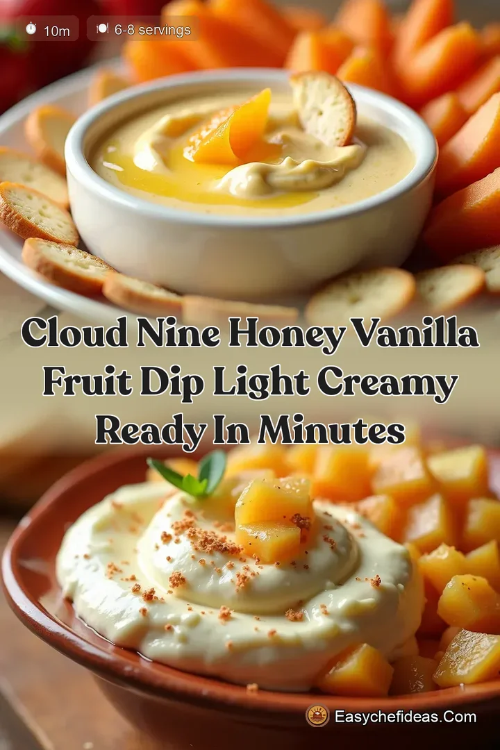 Cloud Nine Honey Vanilla Fruit Dip Light Creamy Ready in Minutes