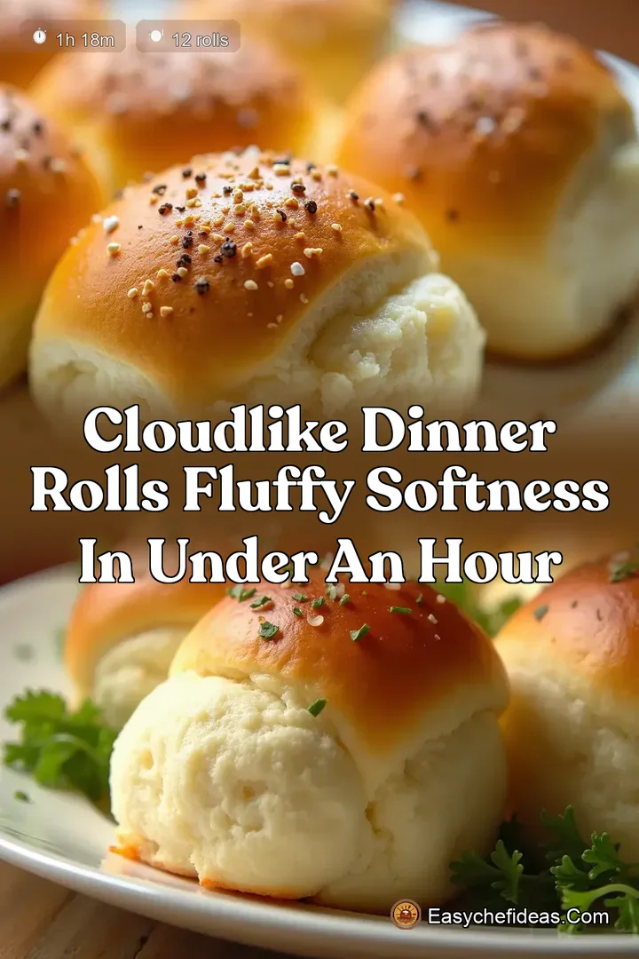 CloudLike Dinner Rolls Fluffy Softness in Under an Hour