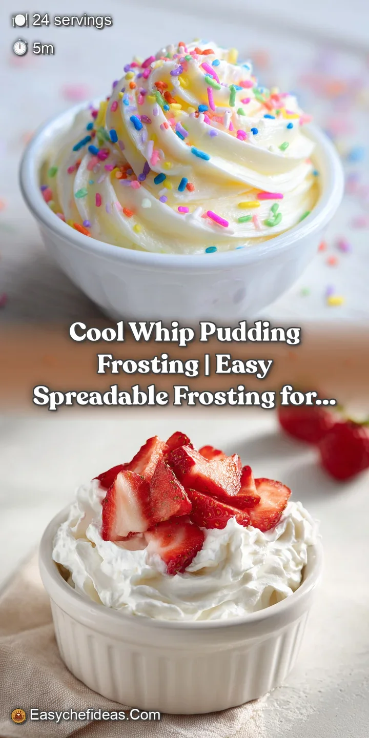 A glistening dollop of cool, airy white frosting, perfectly smooth, hinting at a sweet, creamy delight.