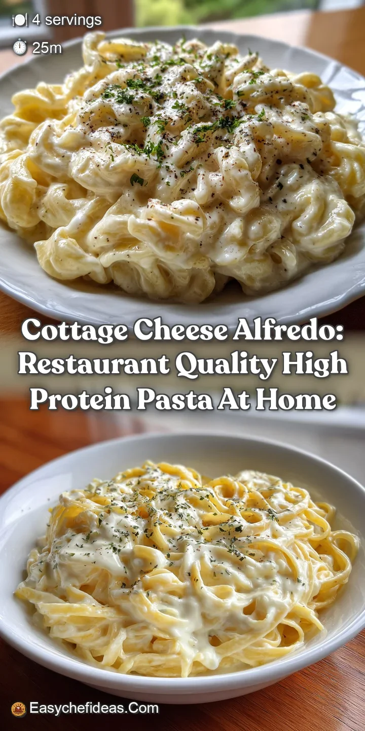 Cottage Cheese Alfredo: Restaurant Quality High Protein Pasta at Home