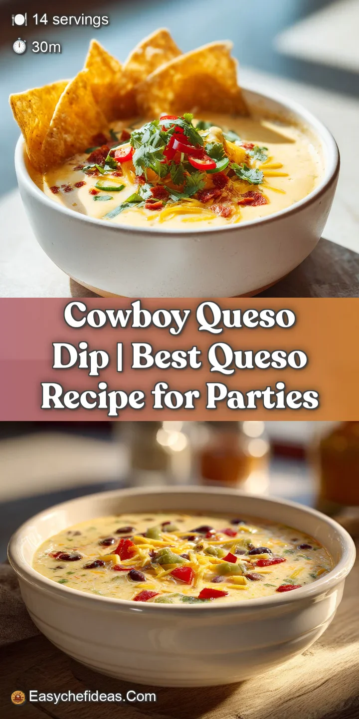 A close-up of gooey, melted cheese with visible chunks of savory chorizo and a sprinkle of green herbs.