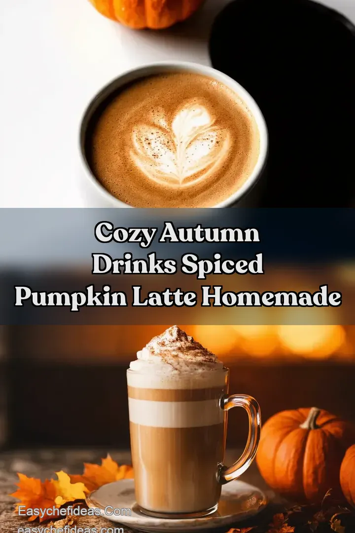 Cozy Autumn Drinks Spiced Pumpkin Latte Homemade