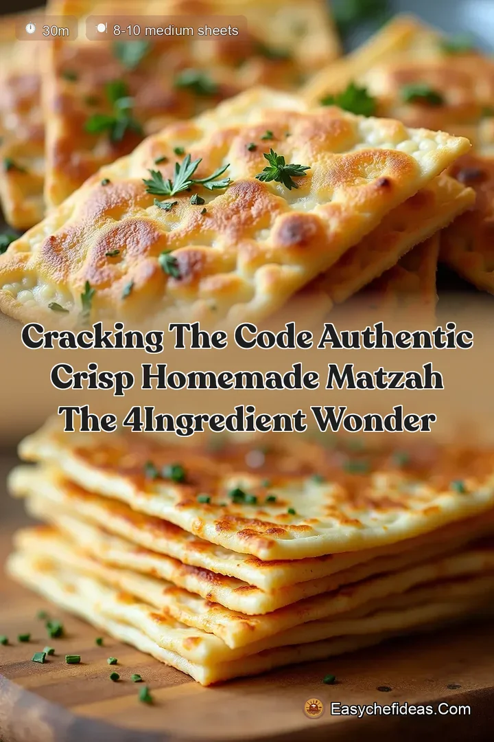 Cracking the Code Authentic Crisp Homemade Matzah The 4Ingredient Wonder