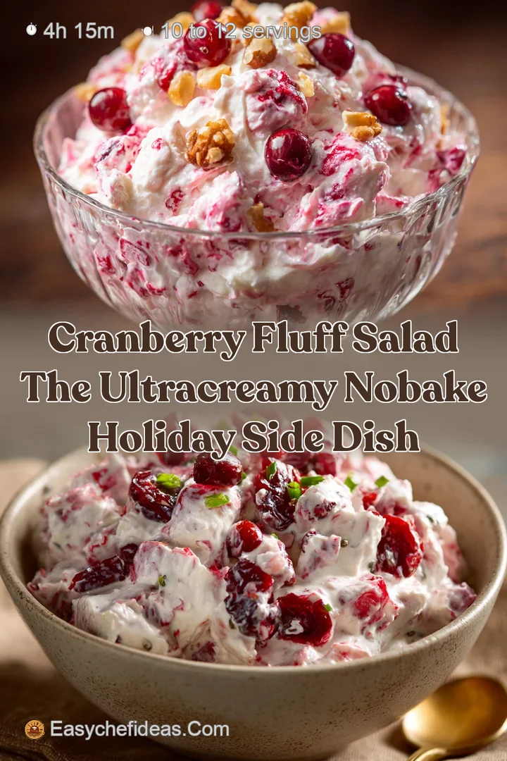 Cranberry Fluff Salad The UltraCreamy NoBake Holiday Side Dish