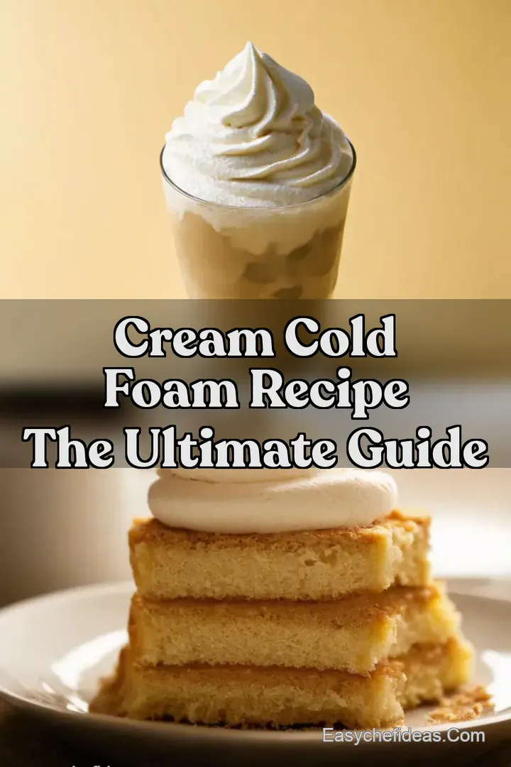 Cream Cold Foam Recipe The Ultimate Guide