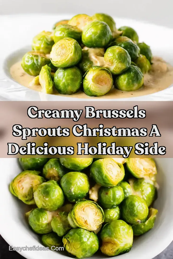 Creamy Brussels Sprouts Christmas a Delicious Holiday Side