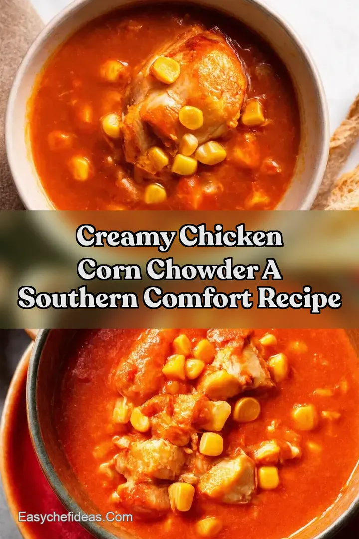 Creamy Chicken Corn Chowder A Southern Comfort Recipe
