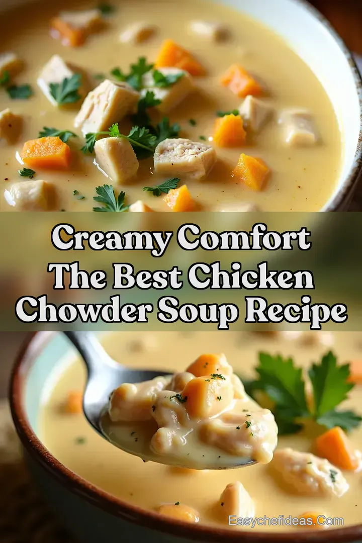Creamy Comfort The Best Chicken Chowder Soup Recipe