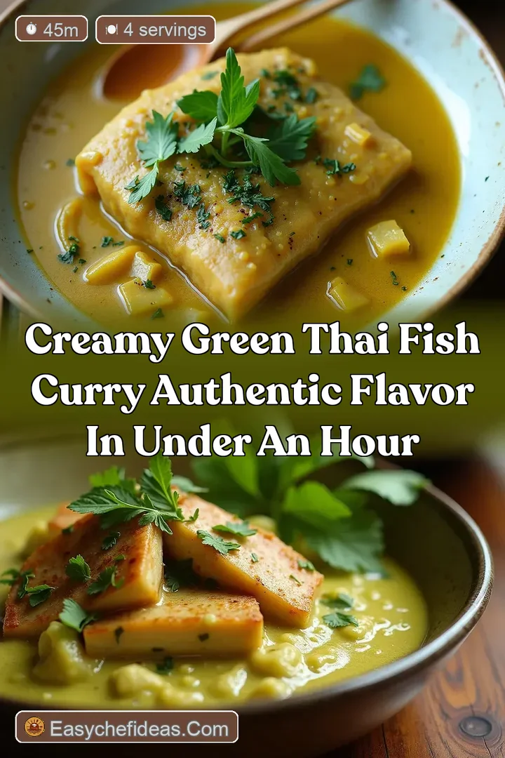 Creamy Green Thai Fish Curry Authentic Flavor in Under an Hour
