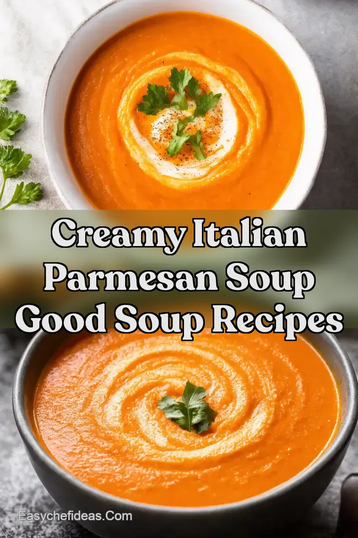 Creamy Italian Parmesan Soup Good Soup Recipes