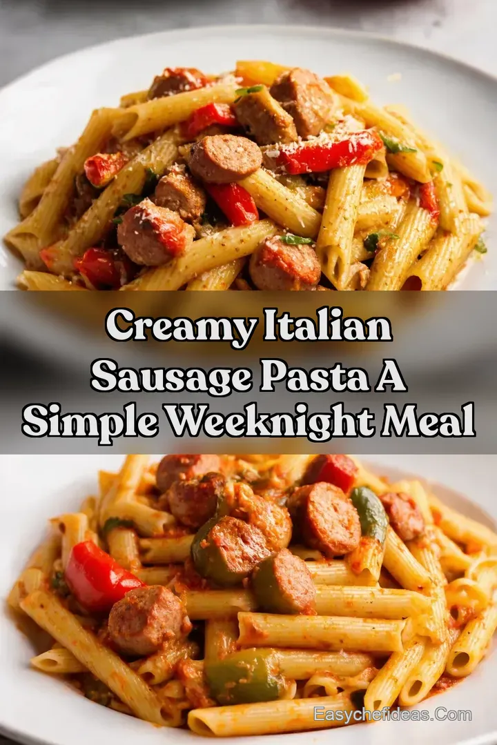 Creamy Italian Sausage Pasta A Simple Weeknight Meal
