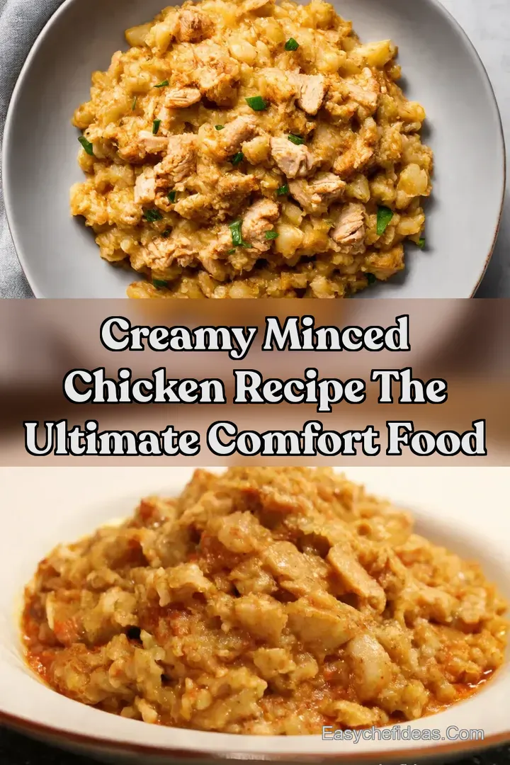Creamy Minced Chicken Recipe The Ultimate Comfort Food