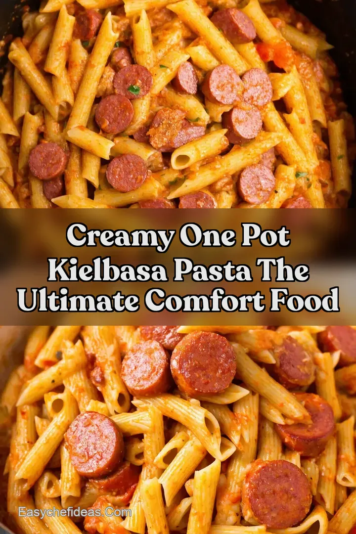 Creamy One Pot Kielbasa Pasta The Ultimate Comfort Food