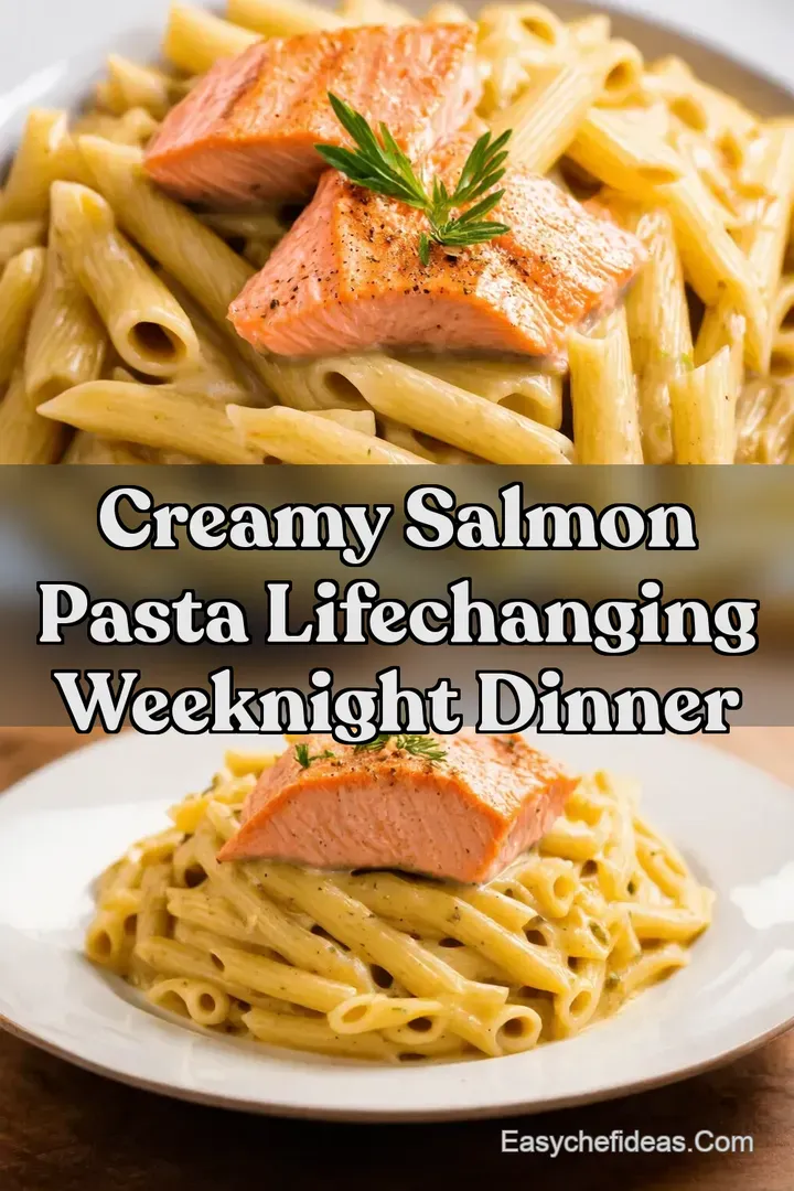 Creamy Salmon Pasta LifeChanging Weeknight Dinner