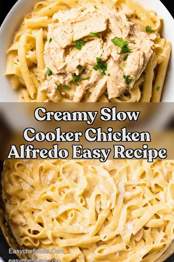 Creamy Slow Cooker Chicken Alfredo Easy Recipe