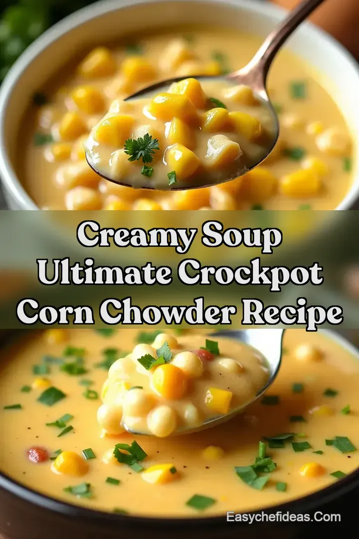 Creamy Soup Ultimate Crockpot Corn Chowder Recipe
