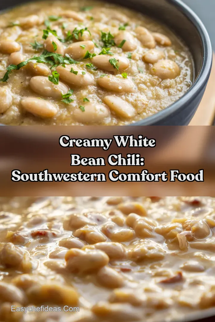 Creamy White Bean Chili: Southwestern Comfort Food